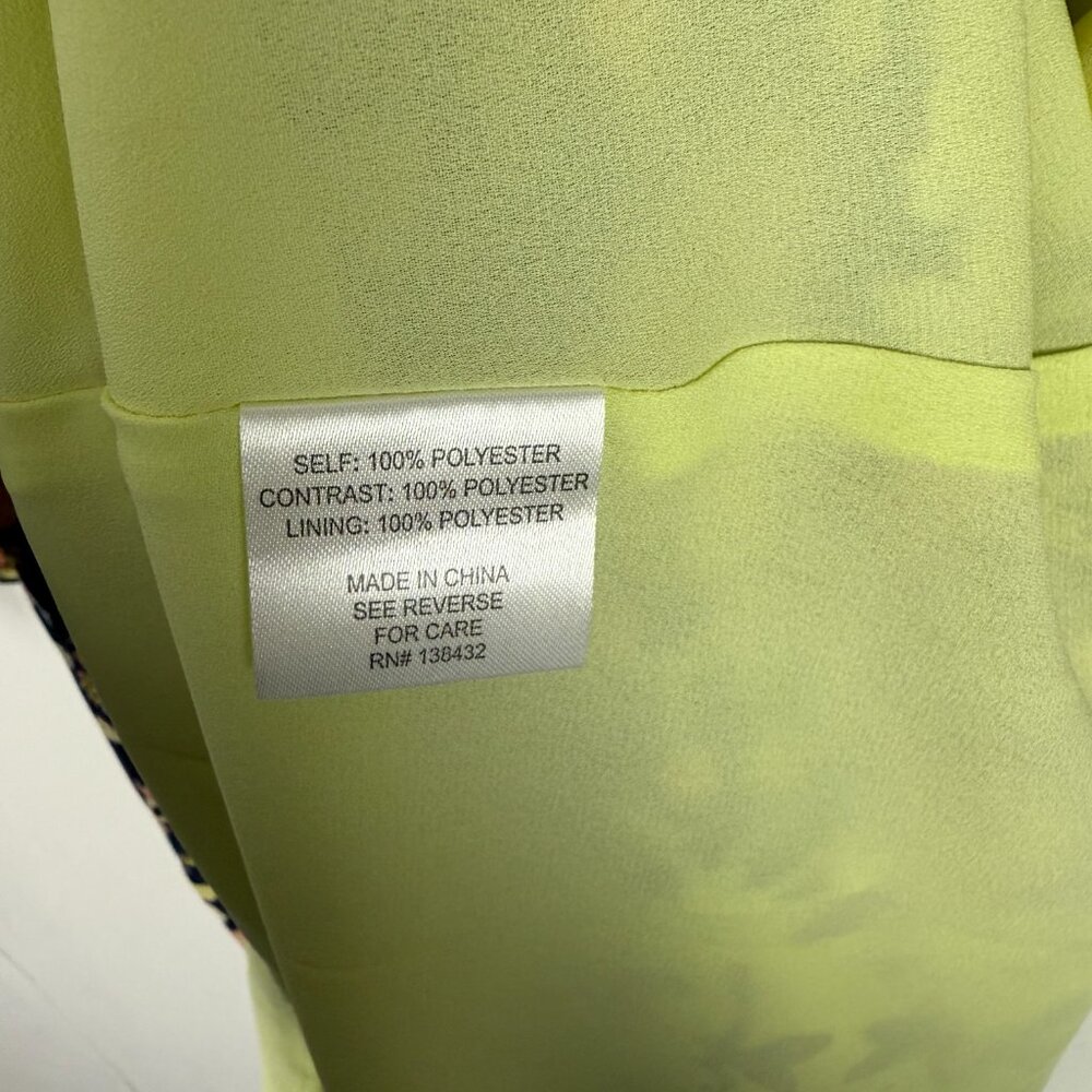 NWT Modcloth Unique Persona Midi Dress Yellow Navy Floral Size 0 NEW - Picture 10 of 14